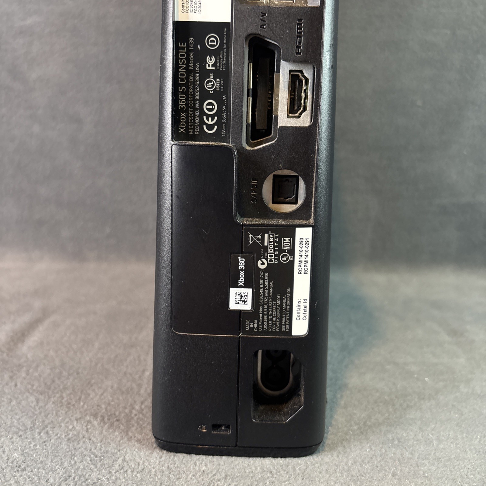 Xbox 360 S Slim Model 1439 – Console Only, Bad HDMI/Cosmetic Flaws – Tested