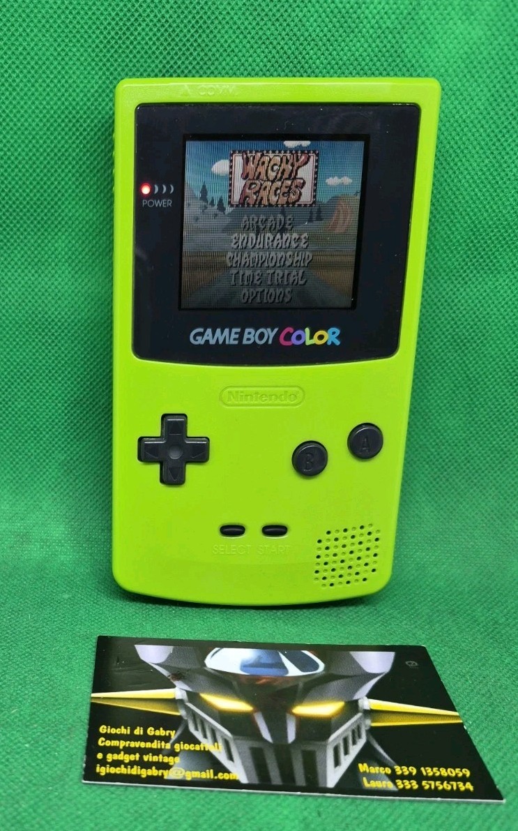 NINTENDO Electronics GAME BOY Gameboy COLOR mod CGB-0O1 Green Lime 1999 Working!