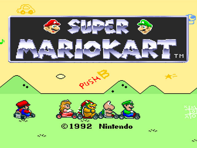 Super Nintendo SNES Mario Kart Console 2 Controllers Authentic Clean And Tested
