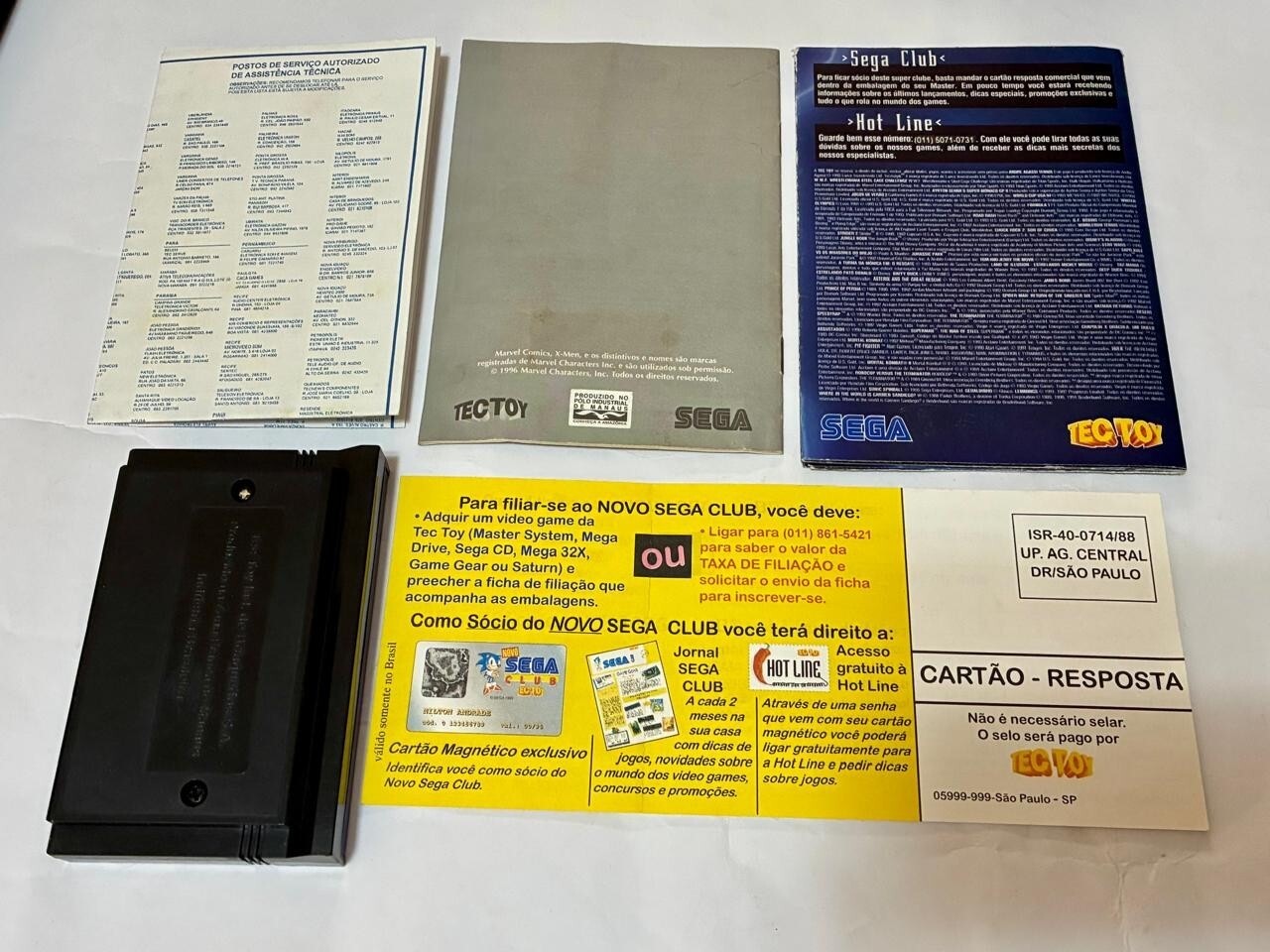 Sega Master System Tectoy : X Men Mojo World Complete box manual Exclusice game