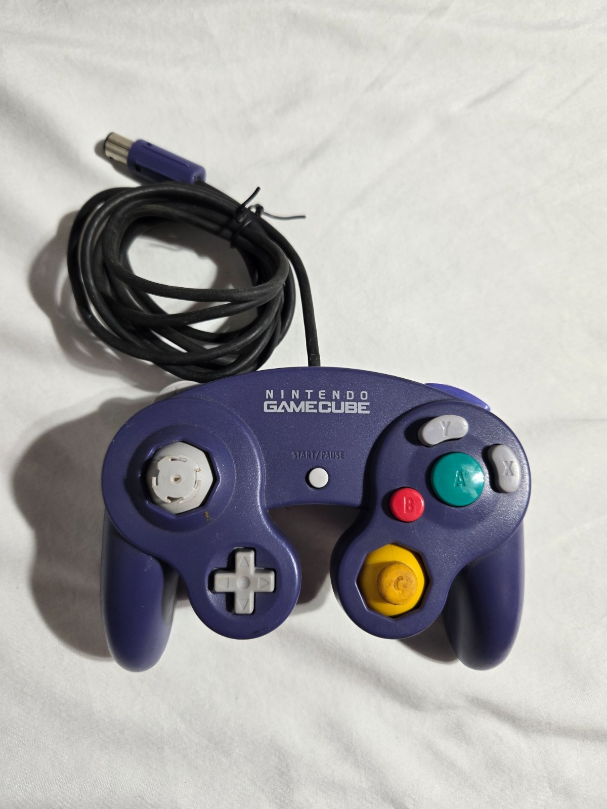 Nintendo GameCube Console Indigo Purple Bundle DOL-001 & Controller-Power Tested