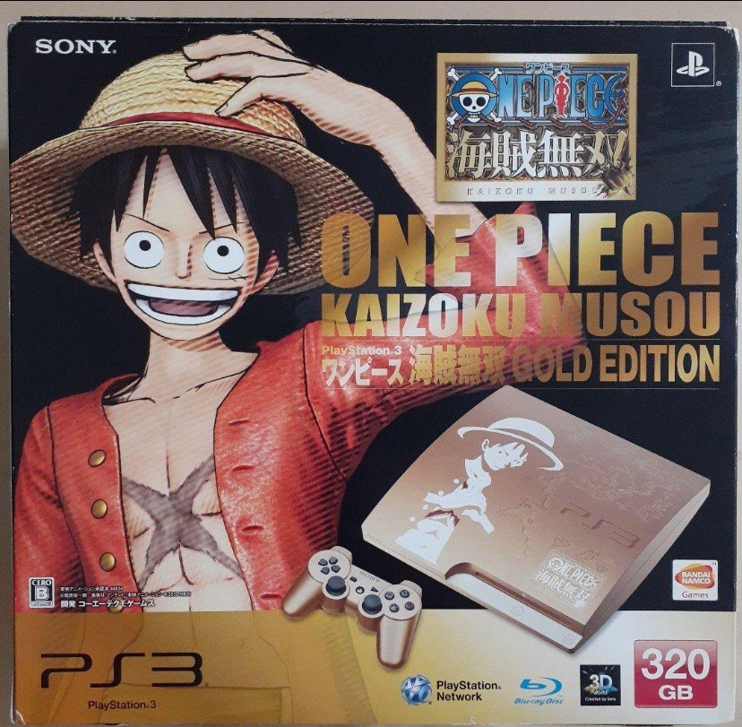 Sony PS3 One Piece Kaizoku Musou Gold Edition 320GB Console Boxed Japan