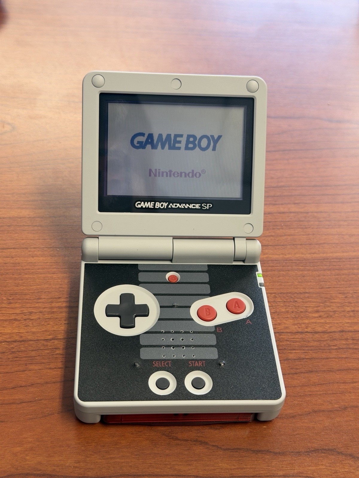 Gameboy SP (Reshelled) With Pokémon Ruby