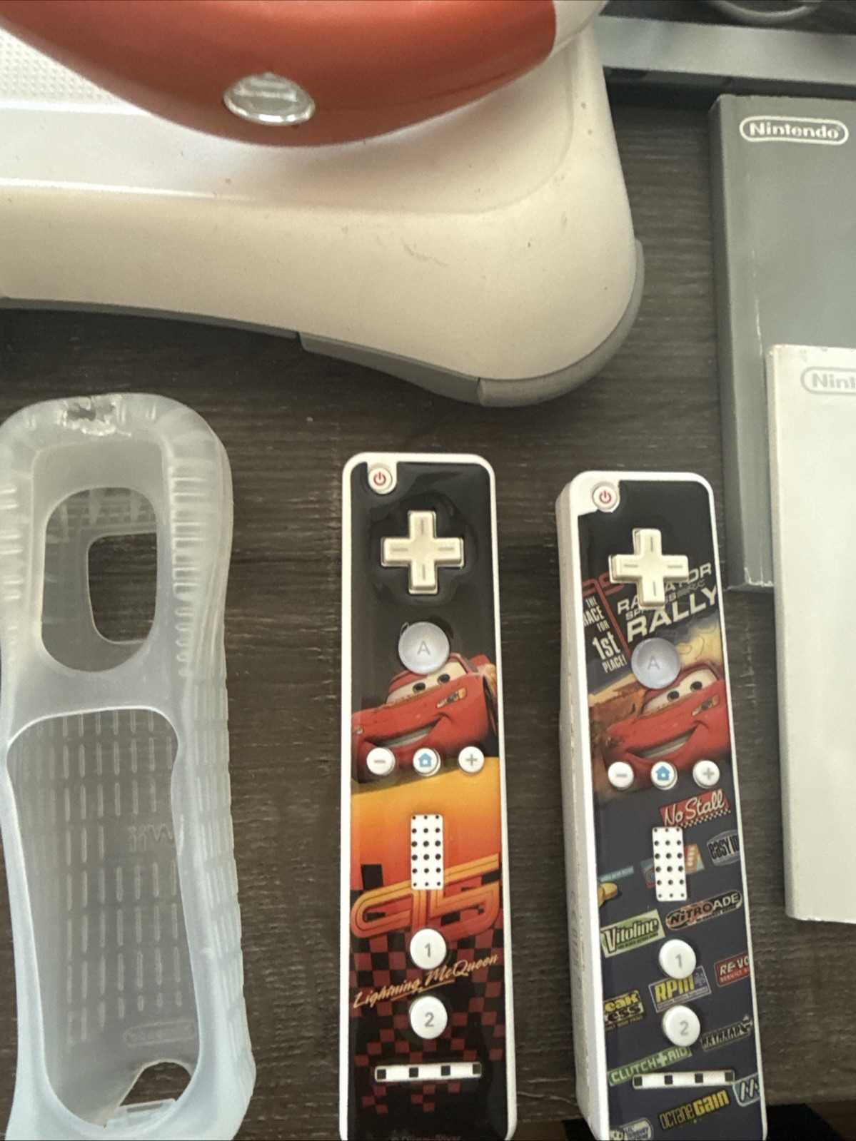 Nintendo Wii Console 2 Controllers Wheels Manuals 15 Games – READ Description