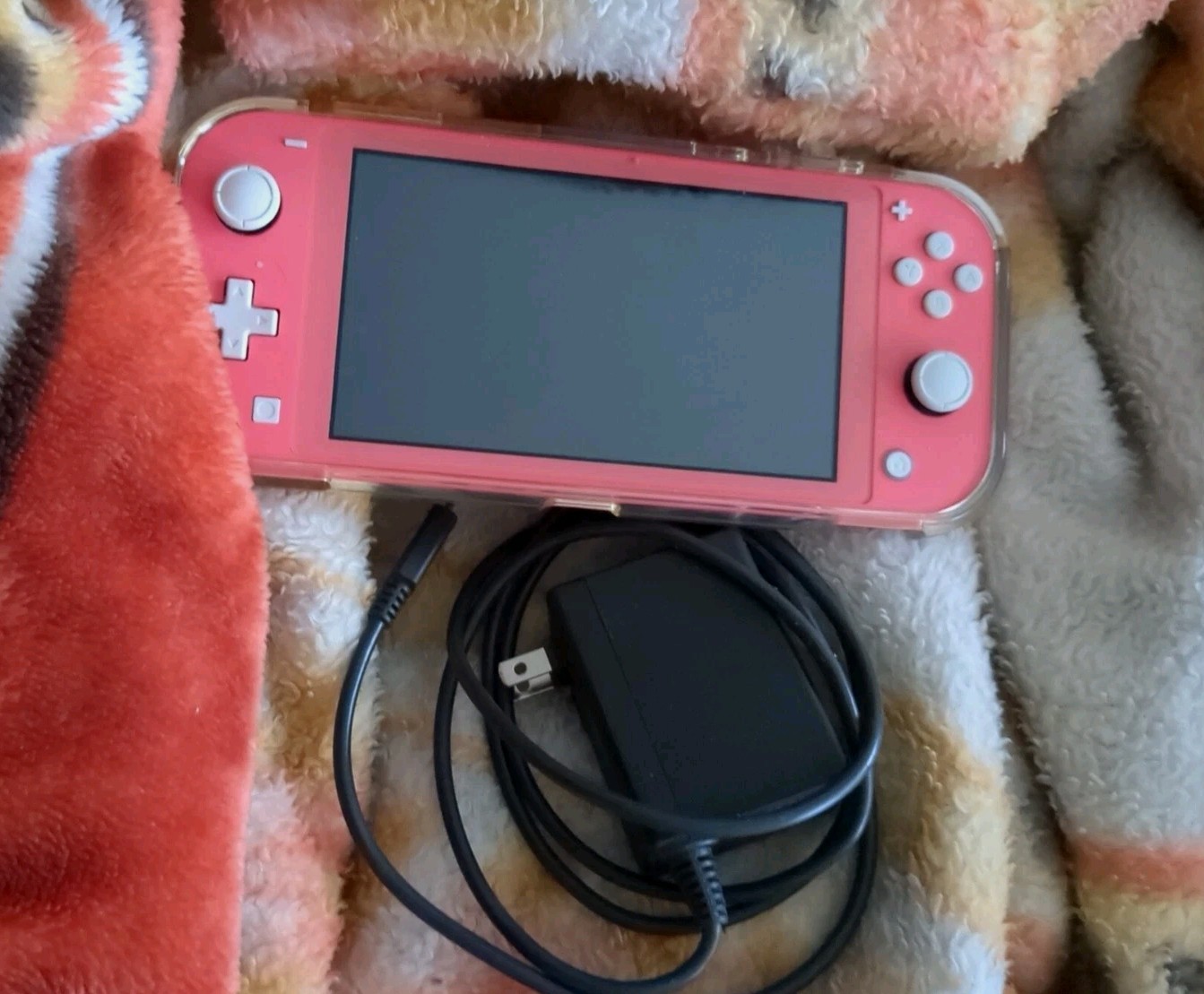 Nintendo Switch Lite Coral Pink 32GB with Case HDH-001 Handheld Gaming System