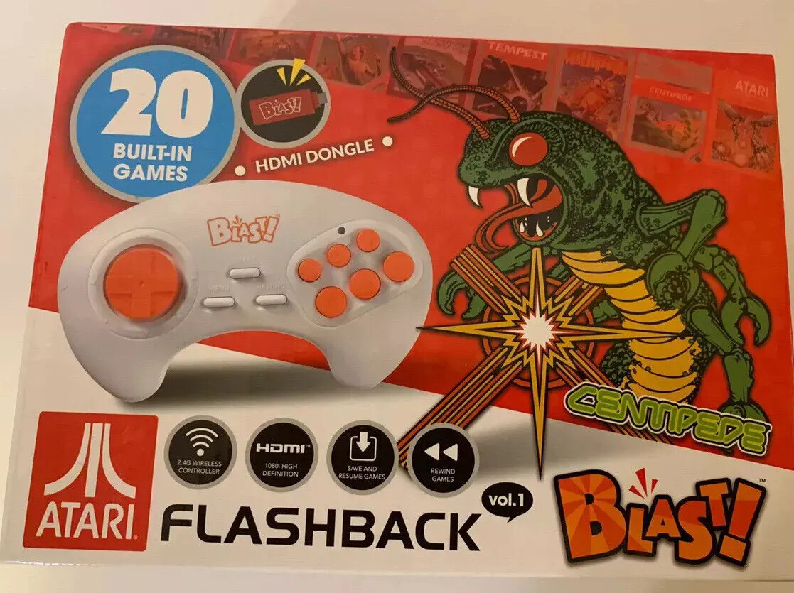 New Atari Flashback Blast Featuring Centipede with 20 Built-In Games Volume 1