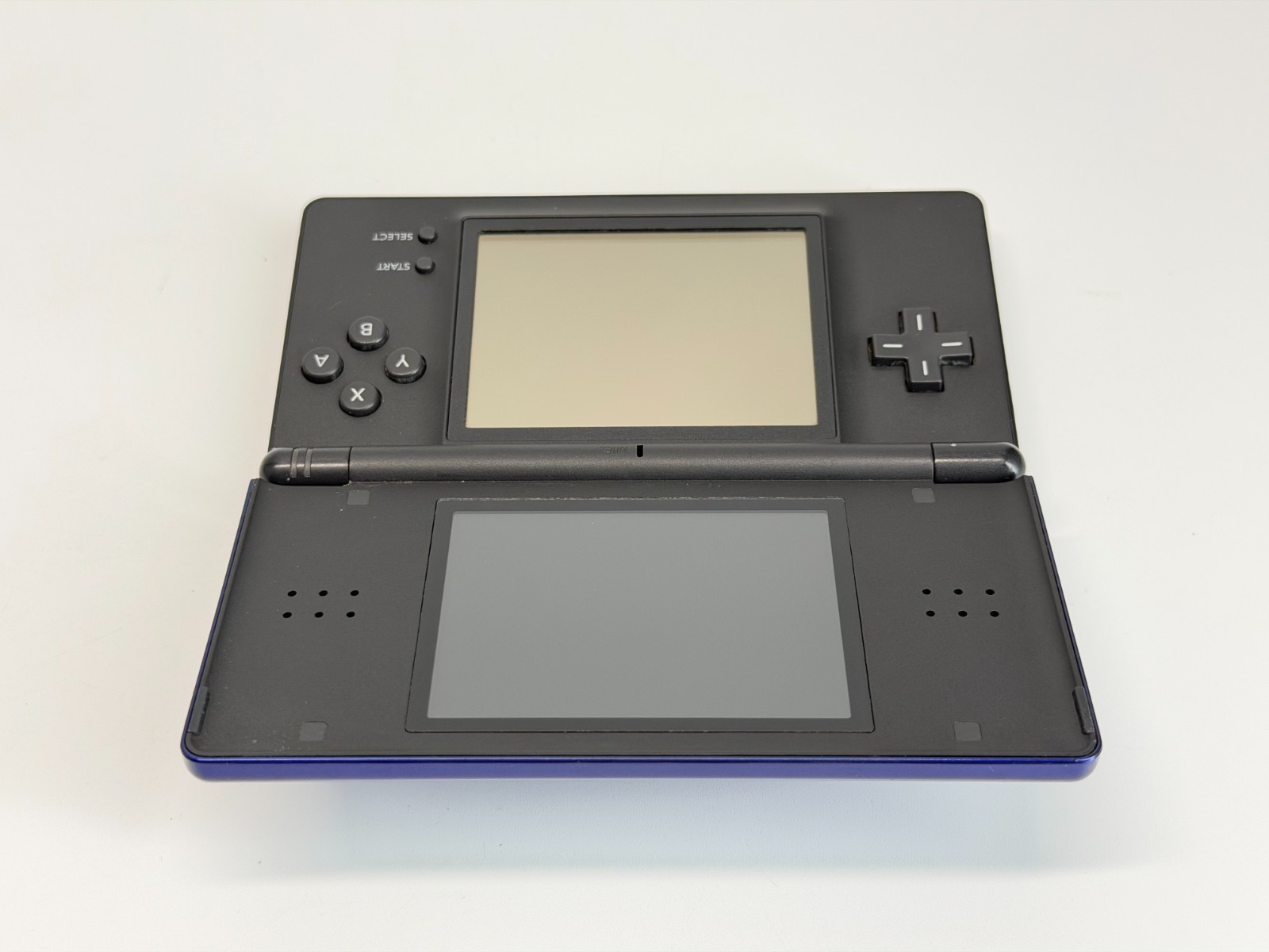 Nintendo DS Lite Blue/Black Handheld System Bundle *Cracked Hinge*