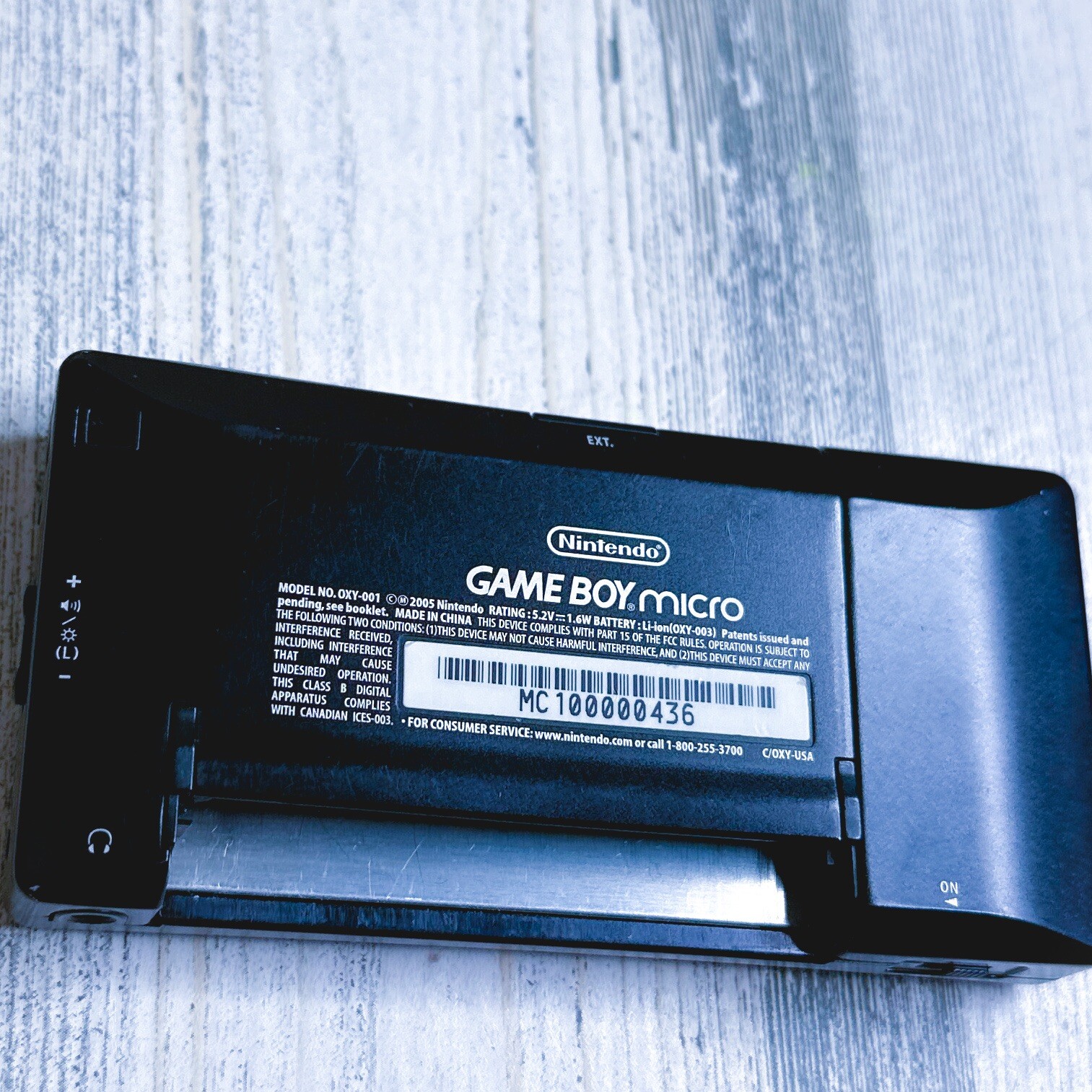 Nintendo Gameboy Micro Black/Silver Super Low Serial Number #436 (Nintendo 2005)