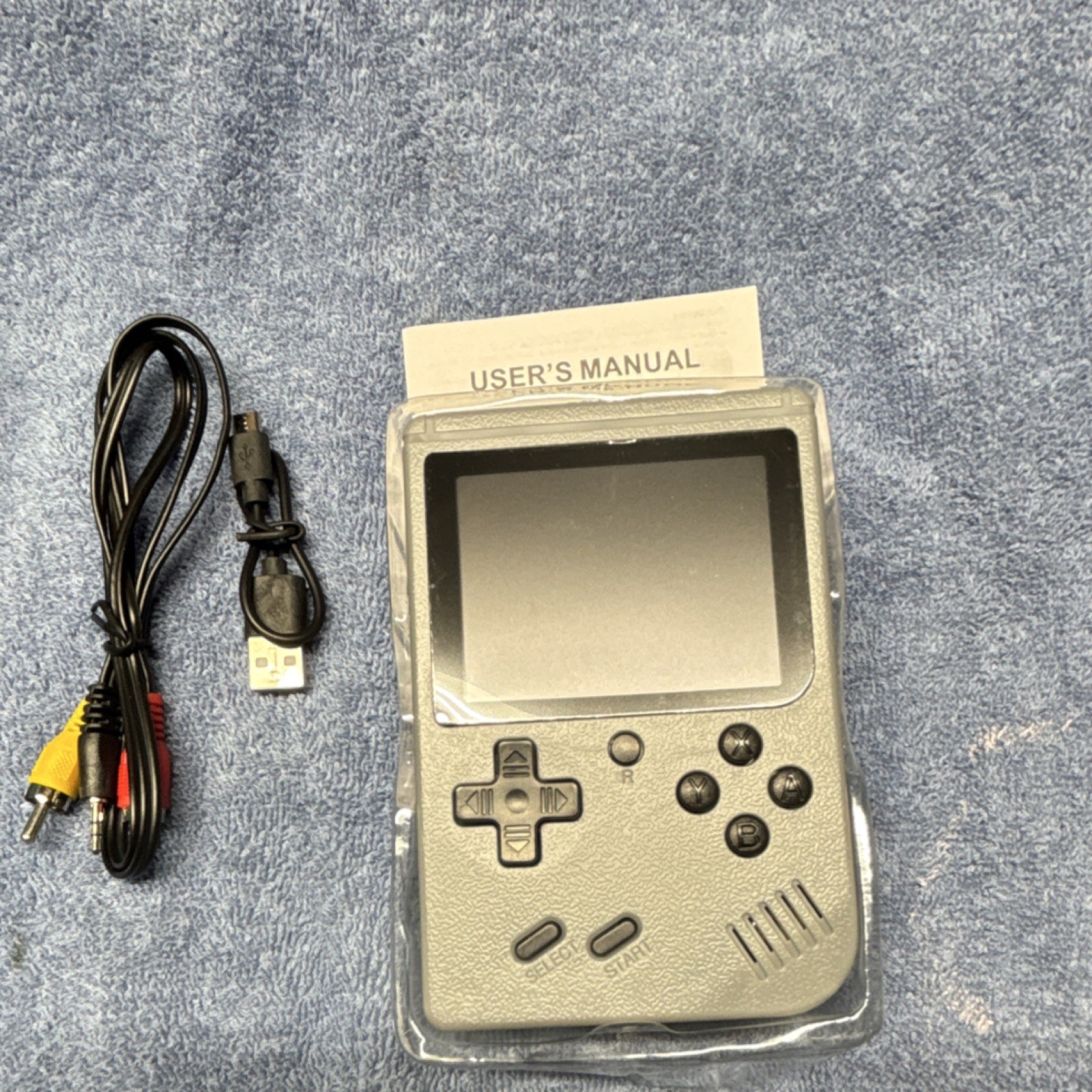 Game Box Plus Handheld System Gray TV Out w/ AV & USB Cables Manual
