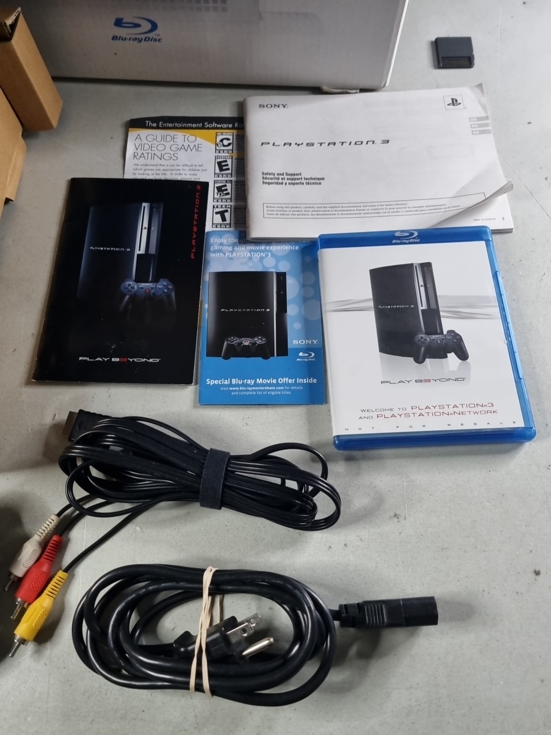 PlayStation 3 PS3 Fat Console CBEH1000 Backwards Compatible w/ Box Tested Works