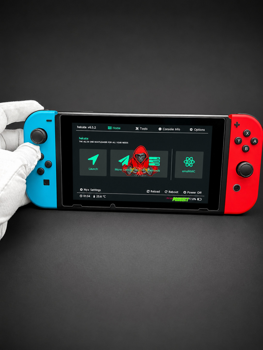 Nintendo Switch Console Neon Red/Blue Joy-Con w/ 32gb+256GB microSD & Charger