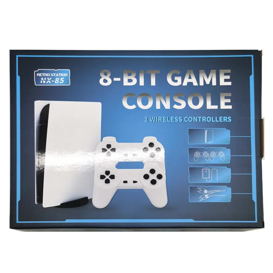 Retro game console, with 1,280 built-in games and dual game controllers