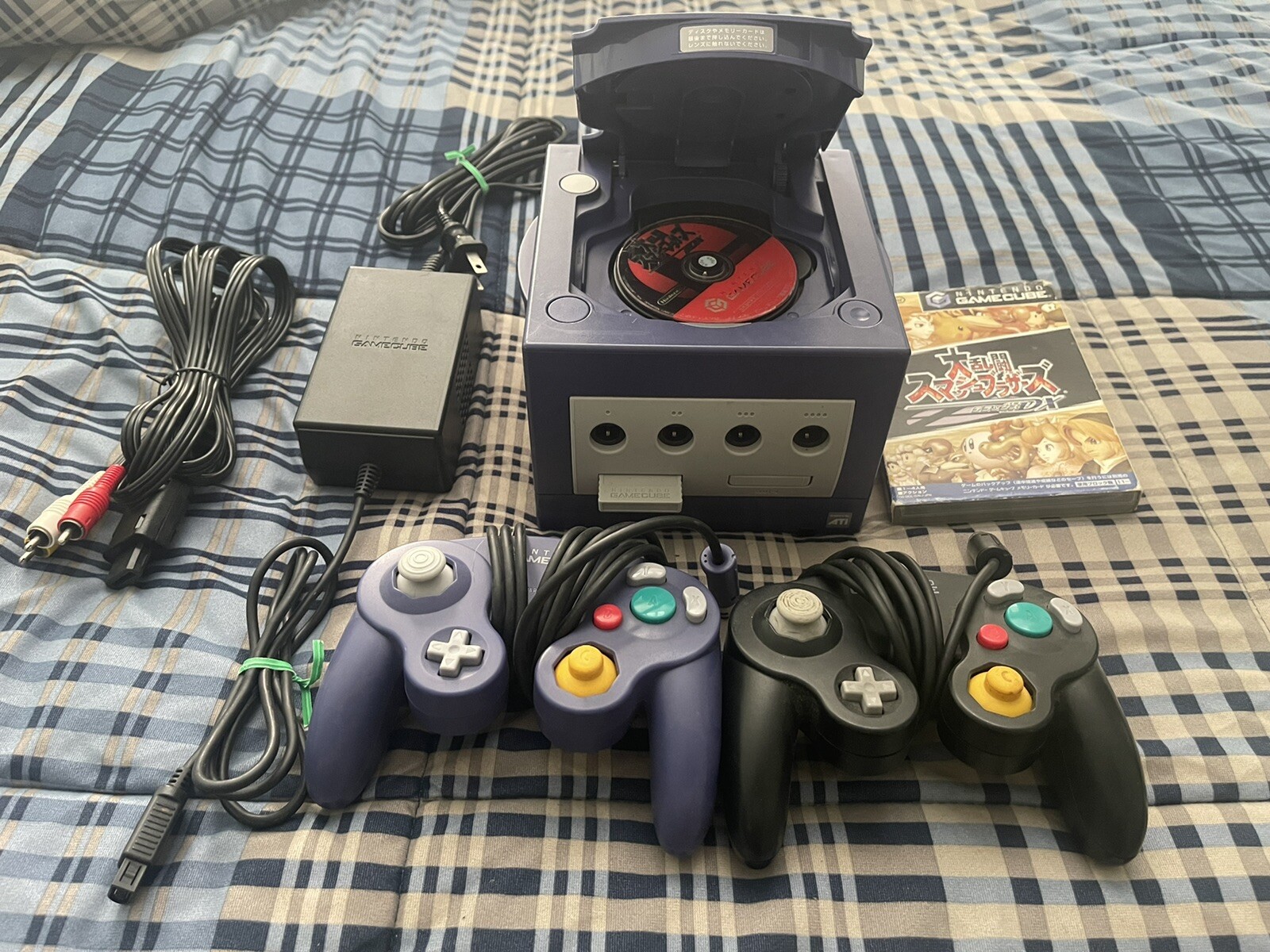 Nintendo GameCube Violet Console GC JAPANESE VERSION NTSC-J w/SSBM