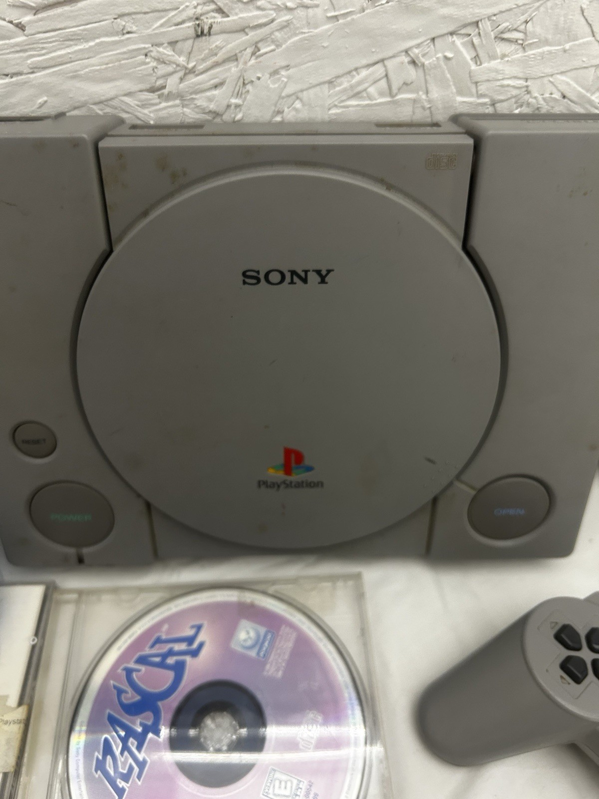 playstation 1 console Bundle Games And Controllers (no Cords Untested) Turns On