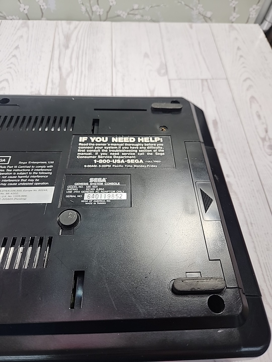 Sega Genesis Model 2 Console W Controller & Cables, Tested & Working