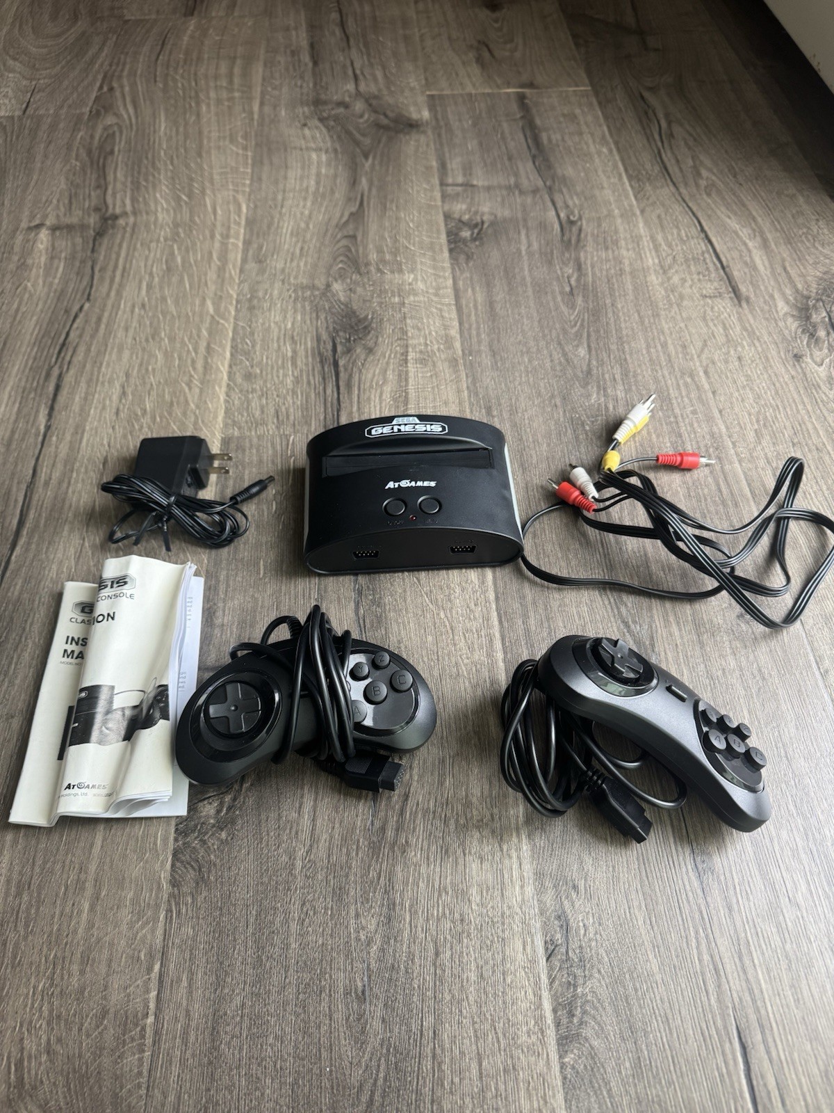 AtGames Sega Genesis Classic Mini Console 80 Built in Games 2 Controllers Tested