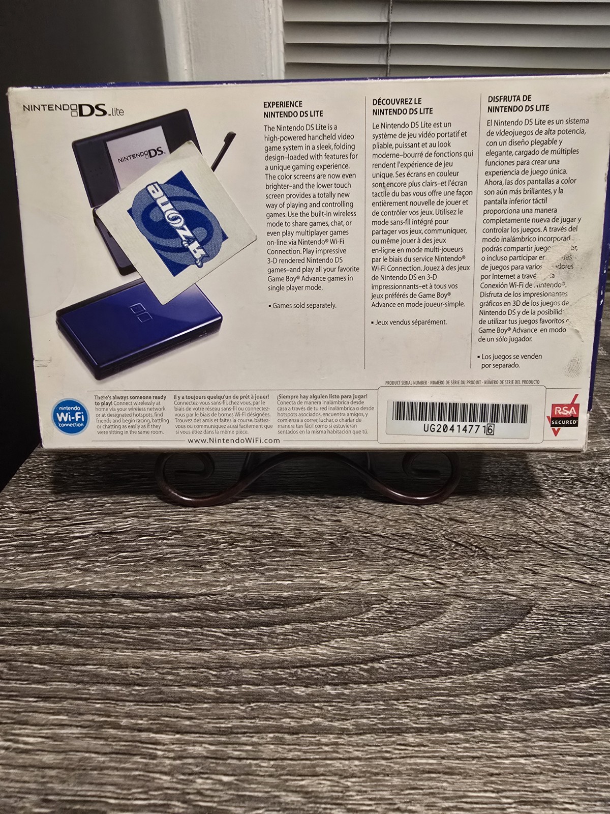 Nintendo DS Lite Handheld System – Cobalt/Black + Manuals & 8 Games Bundle