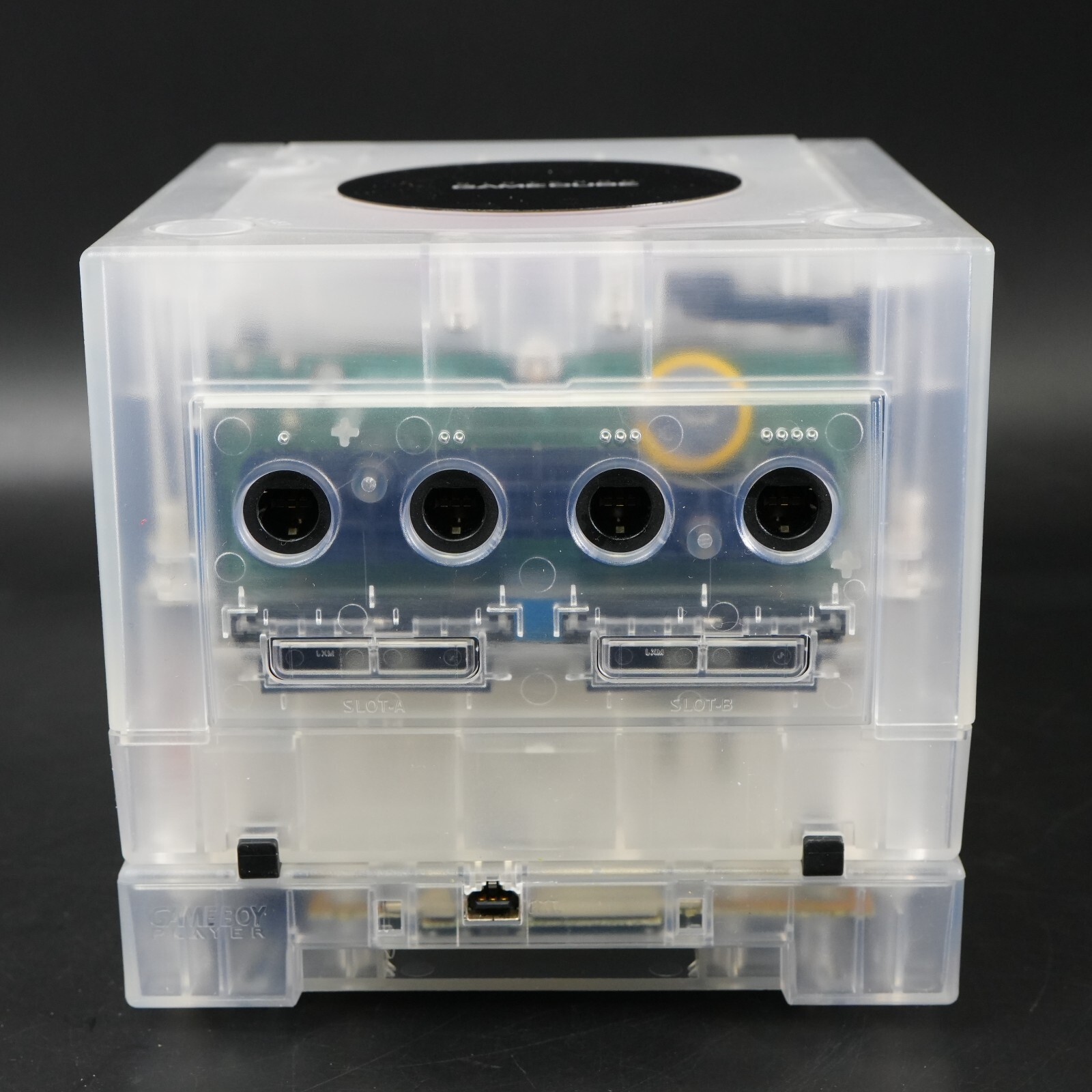 Nintendo GameCube Clear white Shell NTSC U-C/J Region Switch Mod w/GB Player