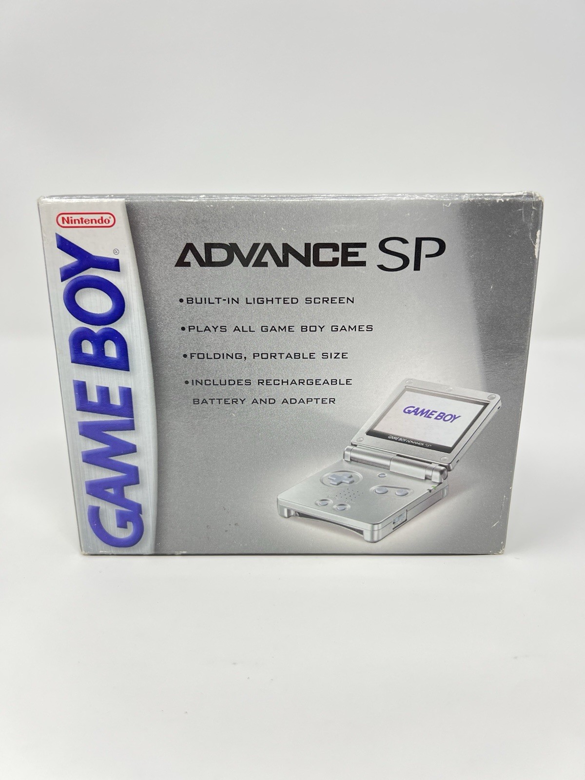 Sealed Nintendo Gameboy Advance SP Platinum Silver AGS-001 GBA Brand New
