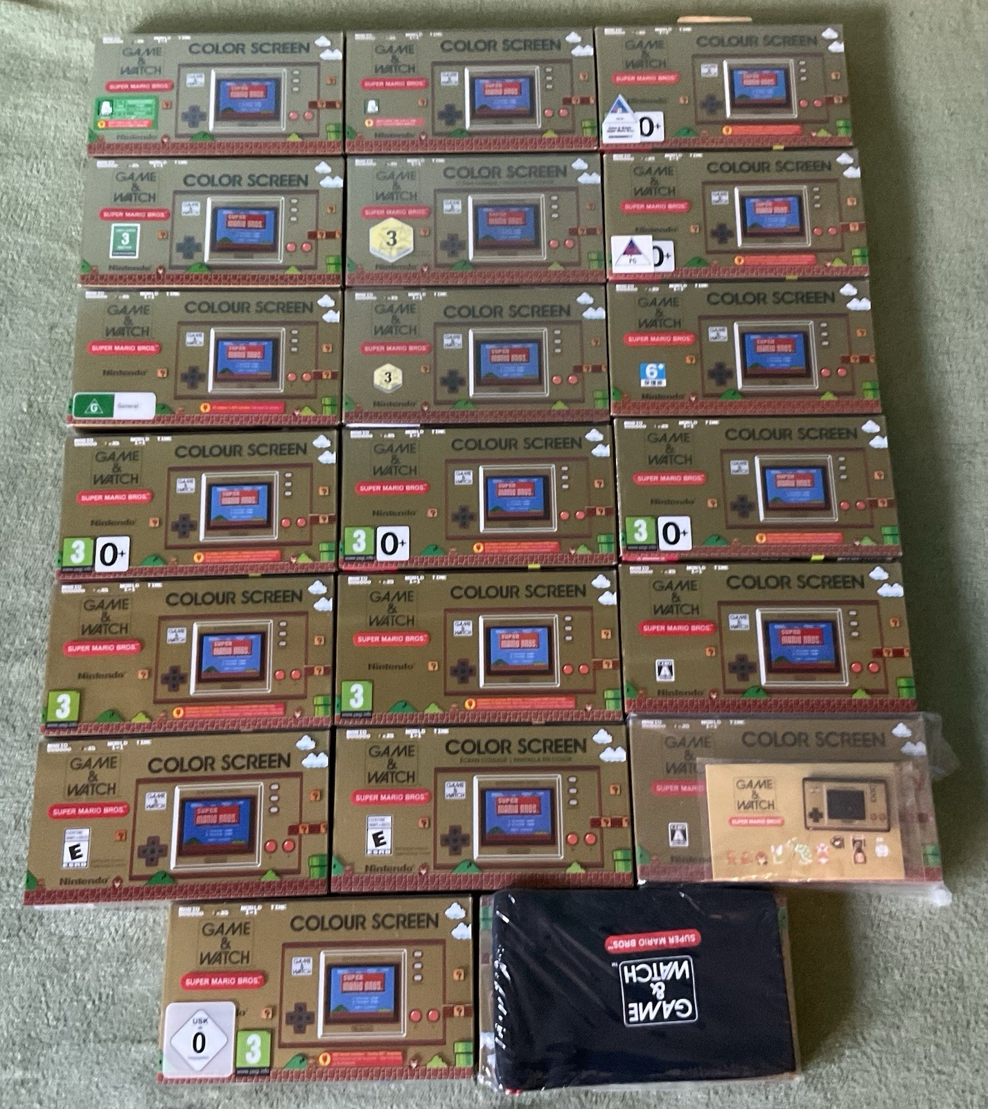 20 Nintendo Game&Watch Mario B. 35anniversary All Sealed All Different Version