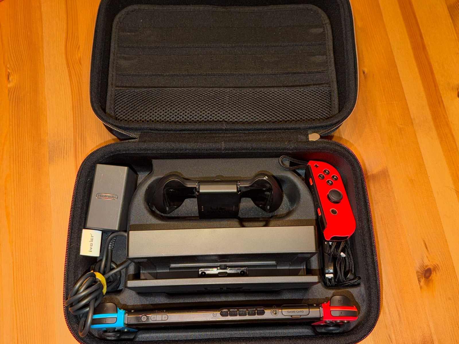 Nintendo Switch V2 Bundle Tested Dock Box 2 Cases Extr Joy Con 64GB microSD Card