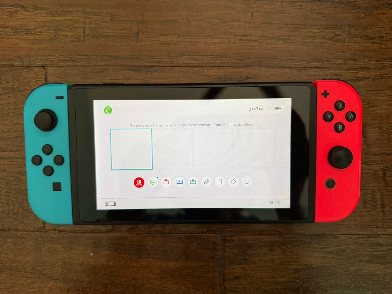 Nintendo Switch Console with Red and Blue Joy-Cons, two docks, 256GB SD Card