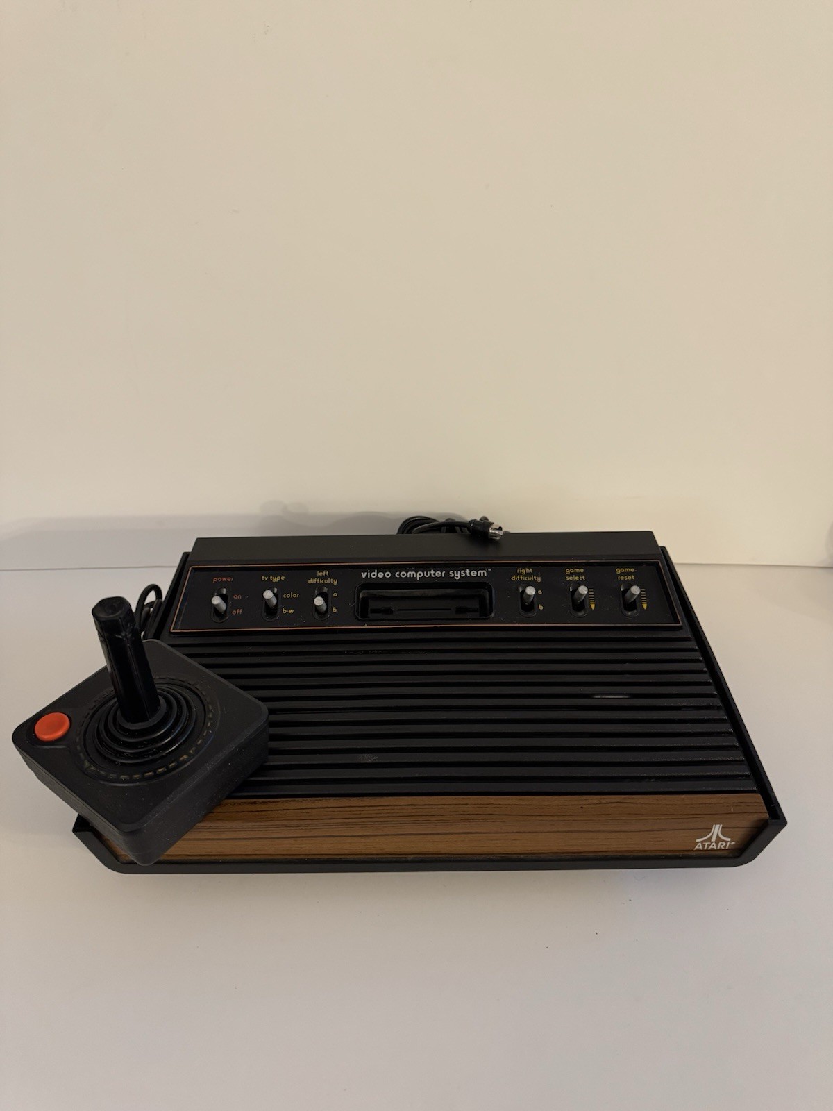 Vintage Atari 2600 Console CX-2600A System – Controllers & Plug – Untested AS-IS