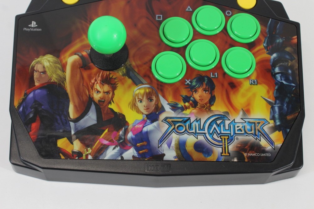 HORI Soul Calibur II Stick Arcade Joystick Controller & Game PS2 PlayStation 2