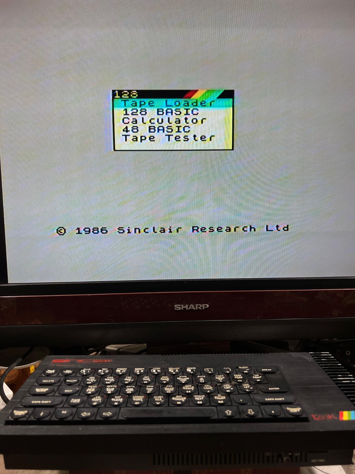Sinclair ZX Spectrum 128K Toastrack Computer Game Vintage Arabic & English