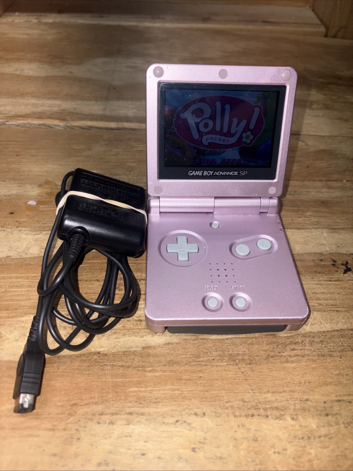 Nintendo Game Boy Advance SP AGS-101 Handheld System – Pearl Pink w/ Game