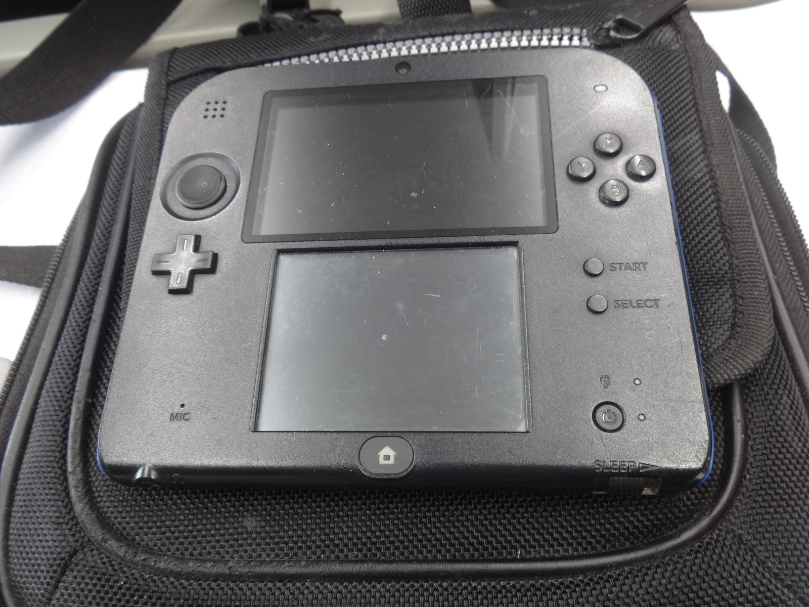 Tested Working Nintendo 2DS Blue Console Bundle w/ Charger, Stylus, Game & Case