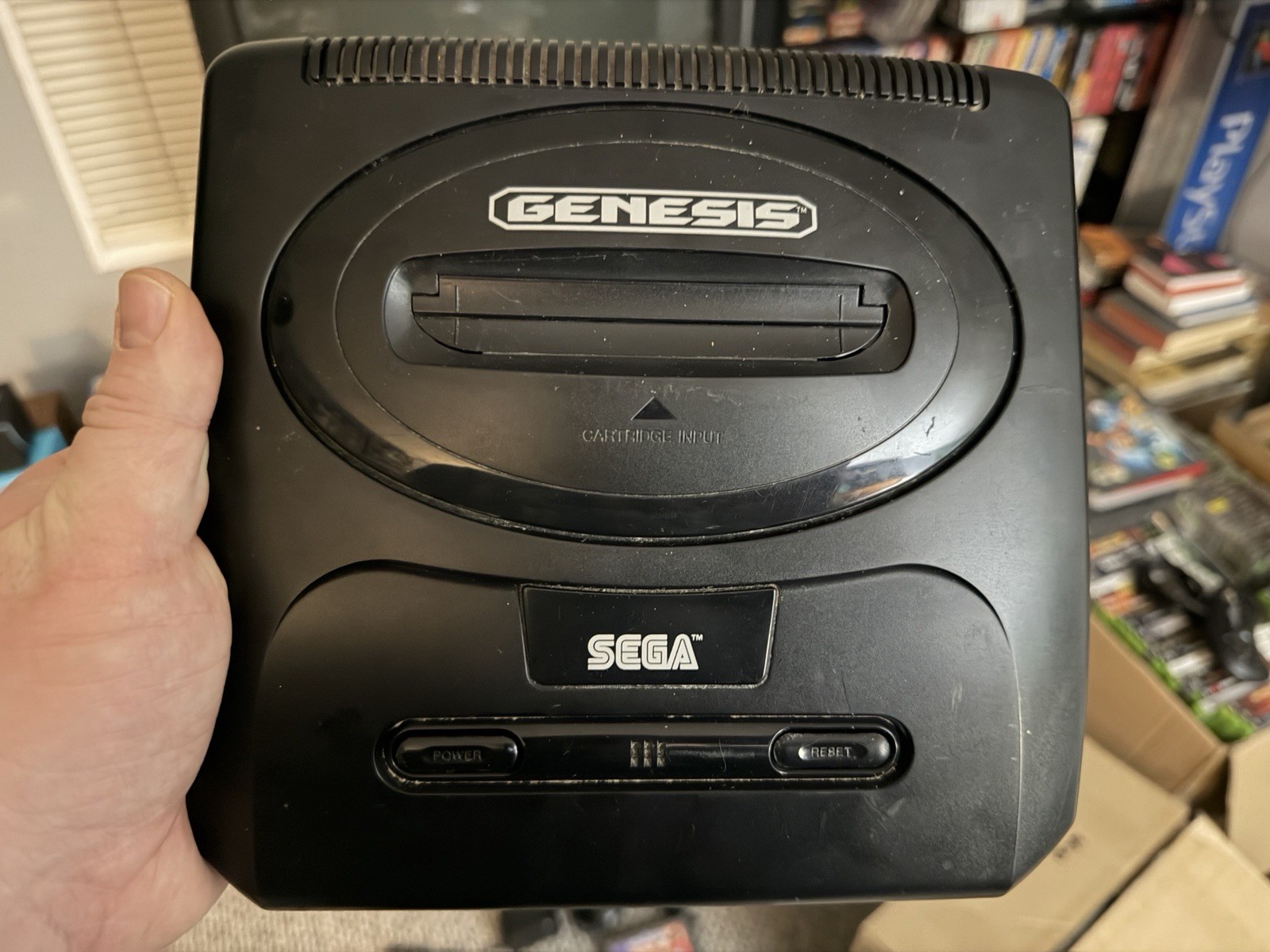 Sega Genesis Model 2 MK-1631 Console w/ Controller & Sonic 2 Game WORKING – READ