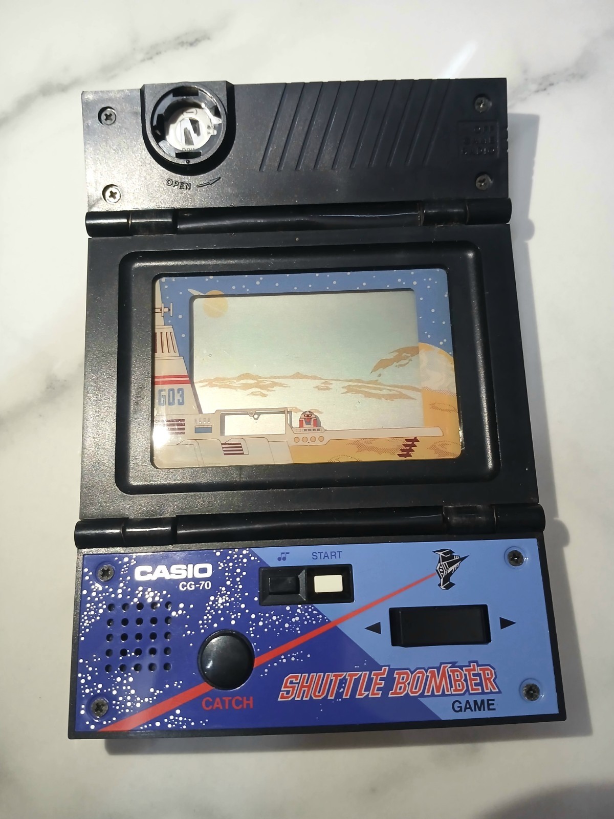 Vintage Casio Shuttle Bomber CG-70 Game & Radio Handheld System 1983