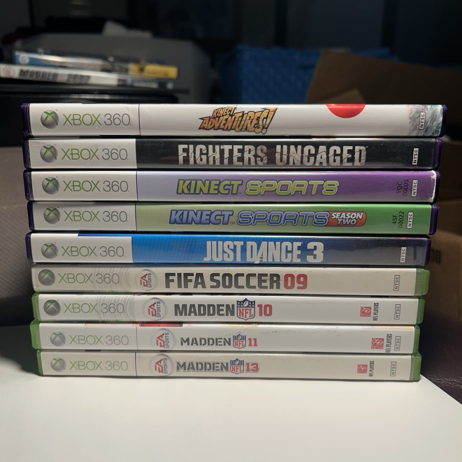 Microsoft Xbox 360 S 250GB Console – Black (1439) Bundle Lot With Games Kinect
