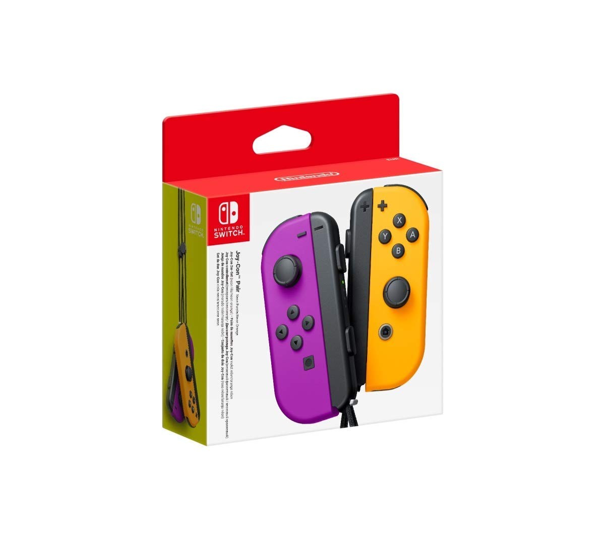 Joy-Con (L)/(R) – Nintendo Switch – Neon Purple/Neon Orange Official Brand New!