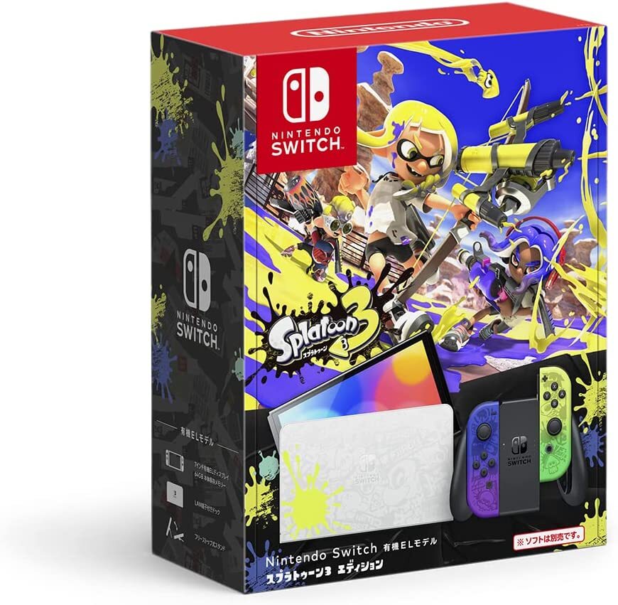 NEW Nintendo Switch Console OLED Model Splatoon 3 Edition HEG-S-KCAAA from Japan