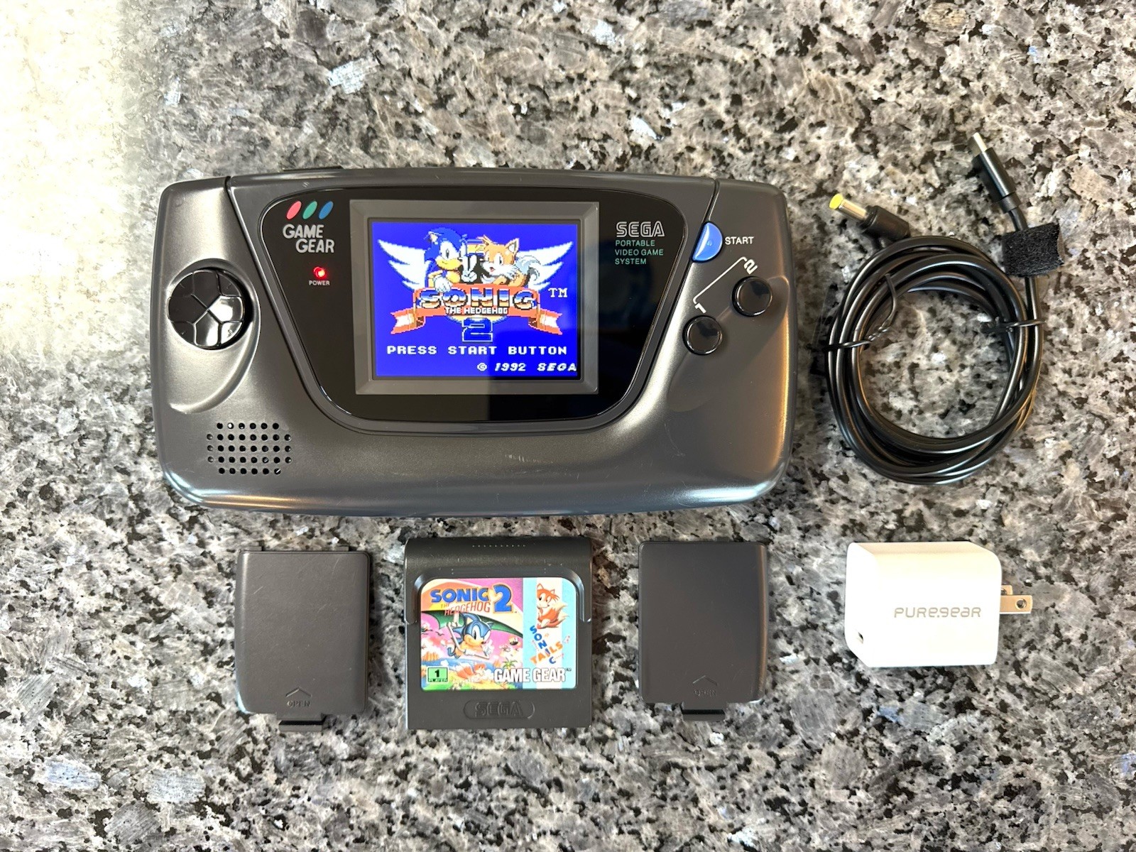 Sega Game Gear – Works, Recapped, New LCD Screen, Clean Shell, USB-C Setup +more
