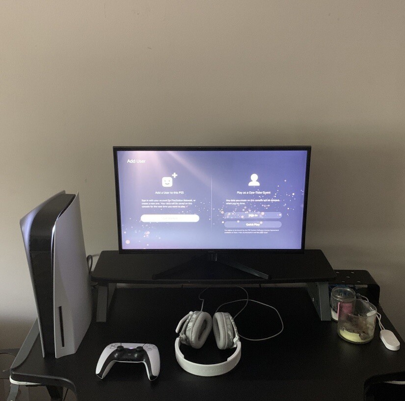 Sony PS5 Blu-Ray Edition Console and Gaming monitor