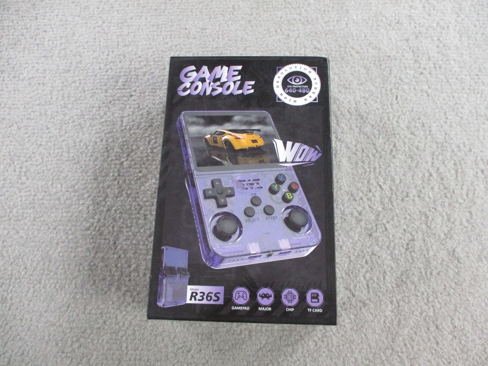 R36S Retro Handheld Game Console Preloaded Games Gaming System Black