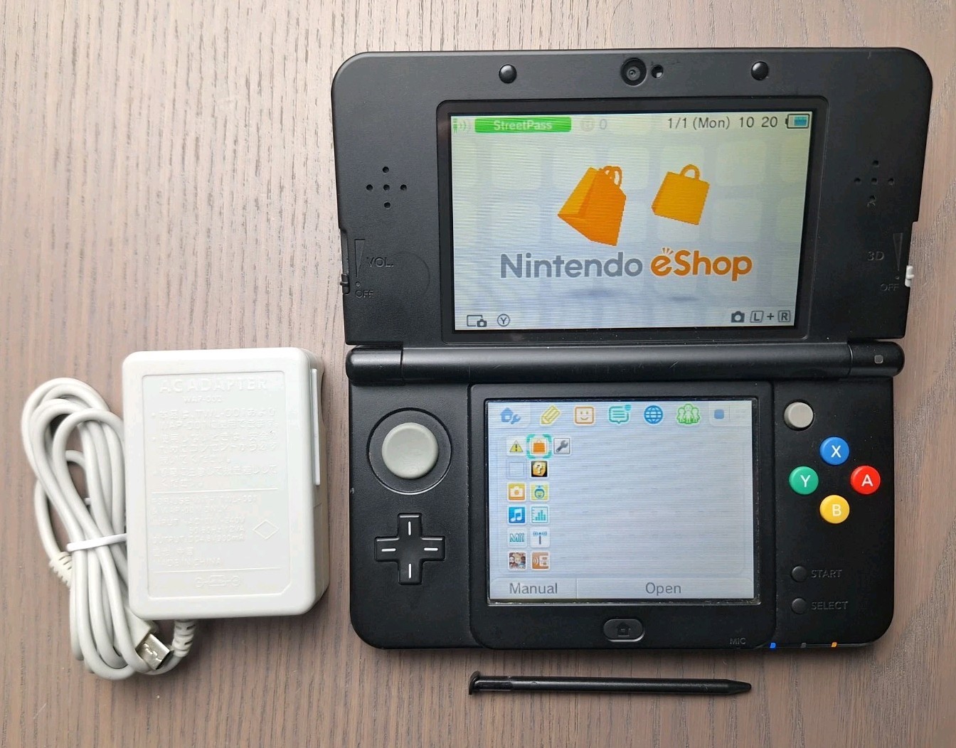 Nintendo New 3DS Black | Charger + 32GB SD Card | Region Free | USA TESTED