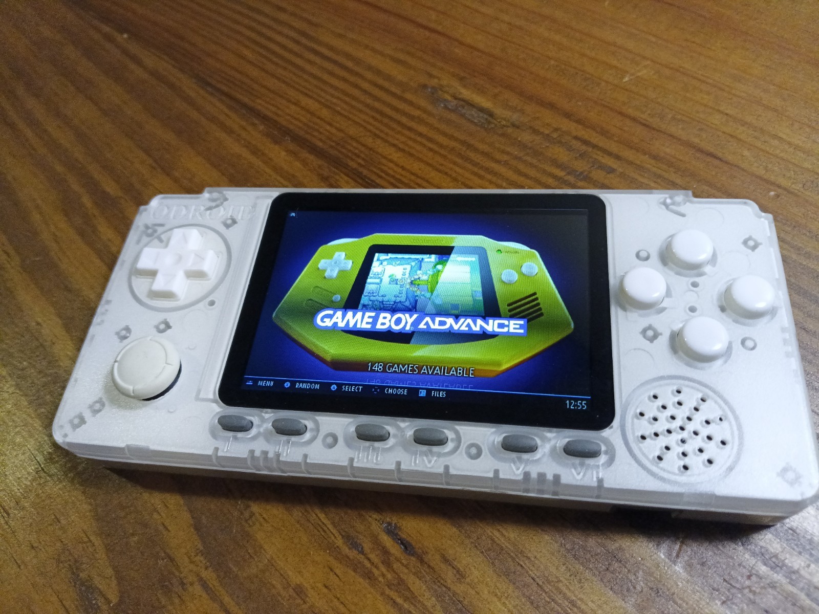Odroid Go Advance Linux Emulation Handheld NES, SNES, Genesis, etc FROSTED WHITE