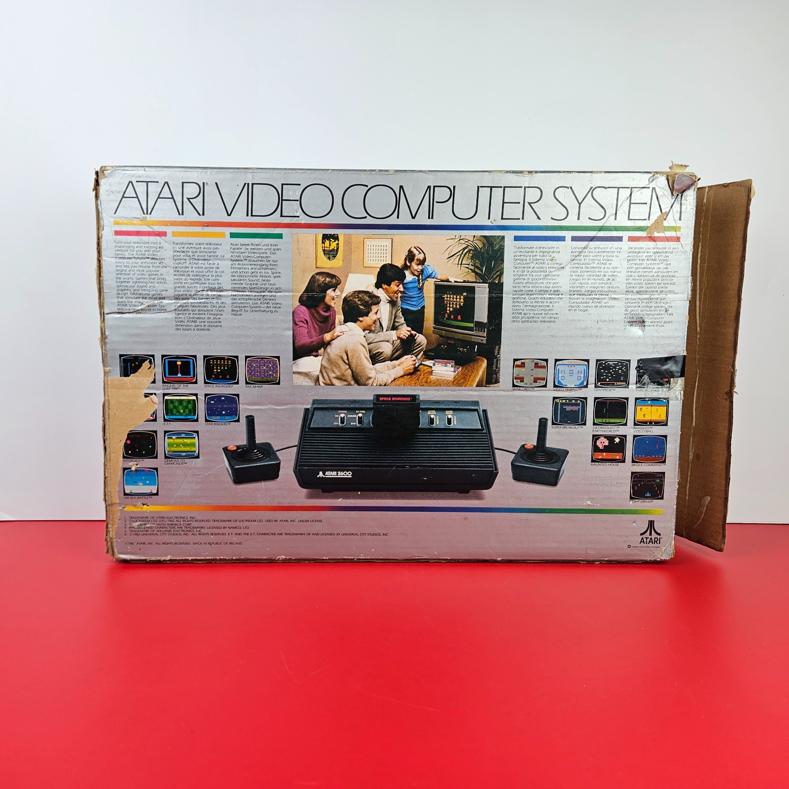 Atari 2600 “Darth Vader” VCS Console Box, Space Invaders, 2 Joysticks COMPLETE