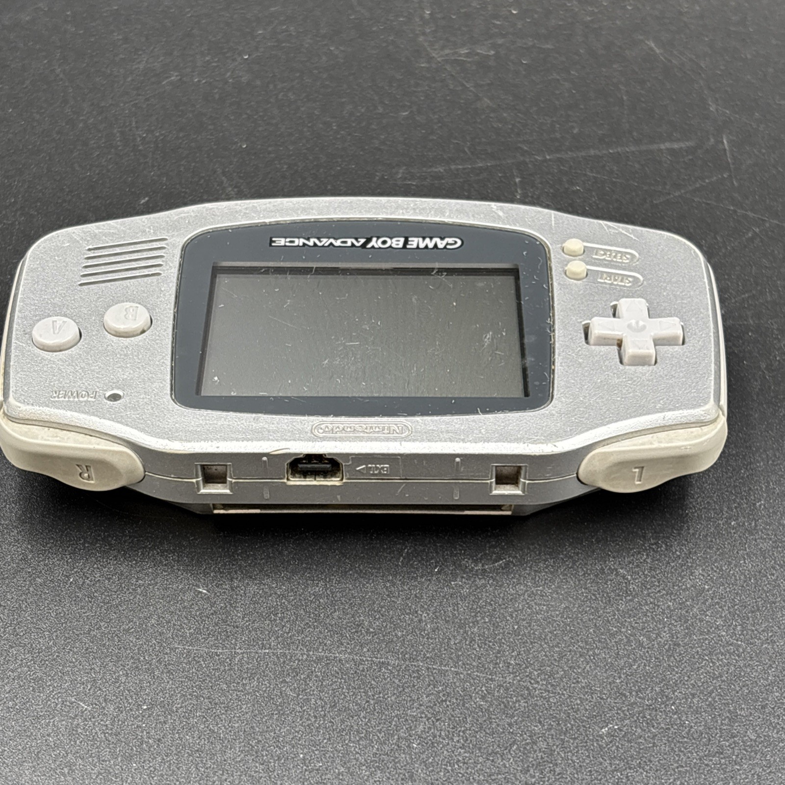 Nintendo Gameboy Advance GBA Platinum Silver Handheld Console AGB-001 Tested