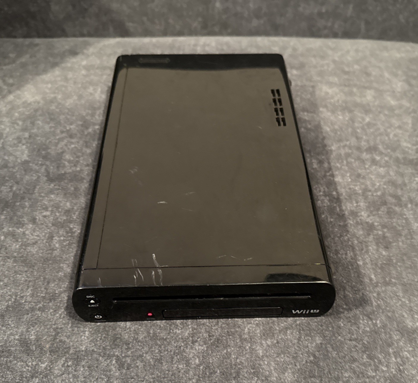 Official Nintendo Wii U Deluxe 32GB Black Console & Power Supply! ~ Works Great!