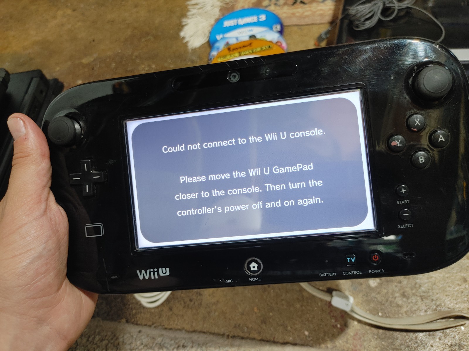 Nintendo Wii U Black Console Bundle – Tested & Working – Includes 4 Games