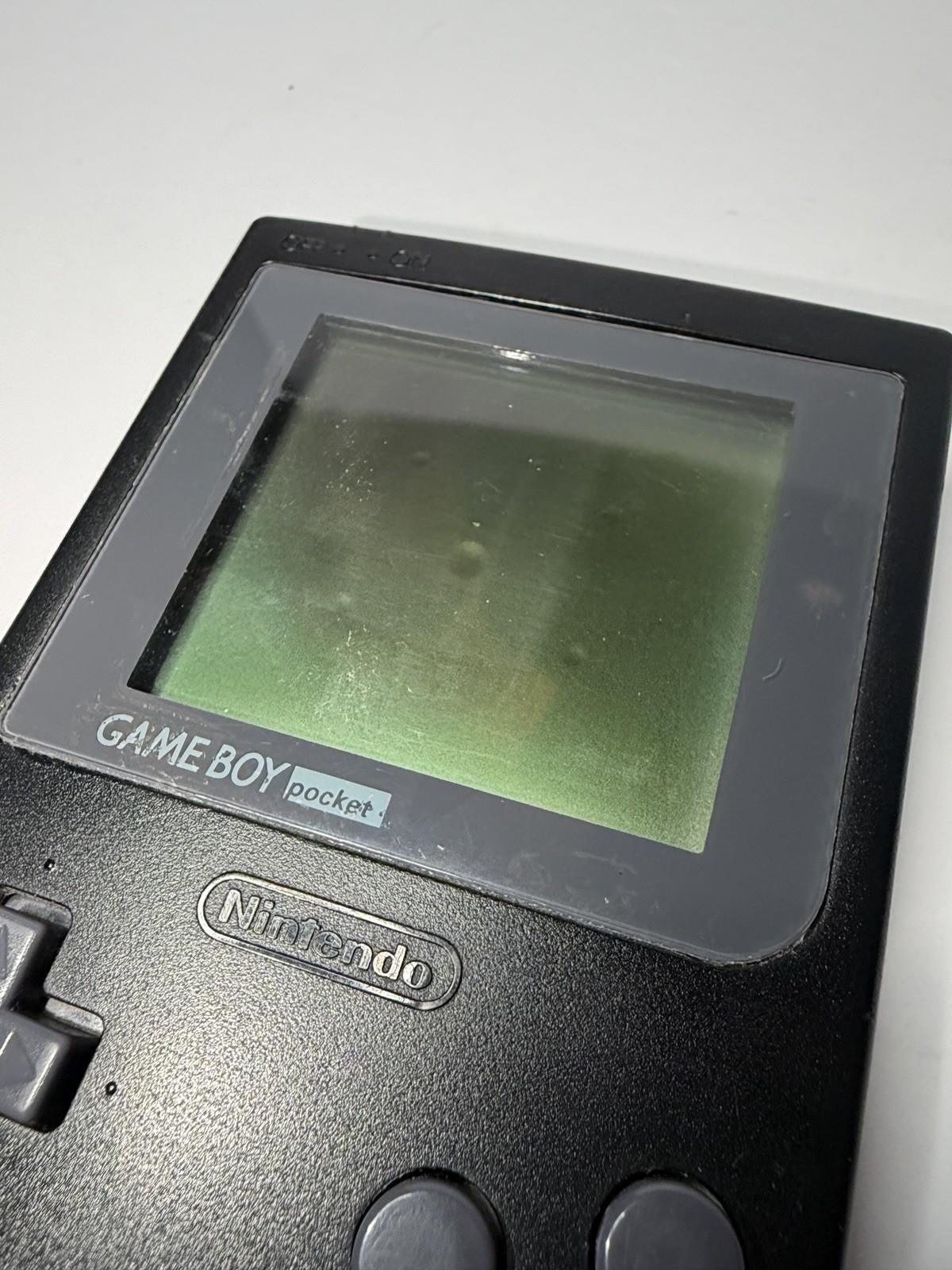 Nintendo Game Boy Pocket Black. Working Good with Original Battery Cover + Games