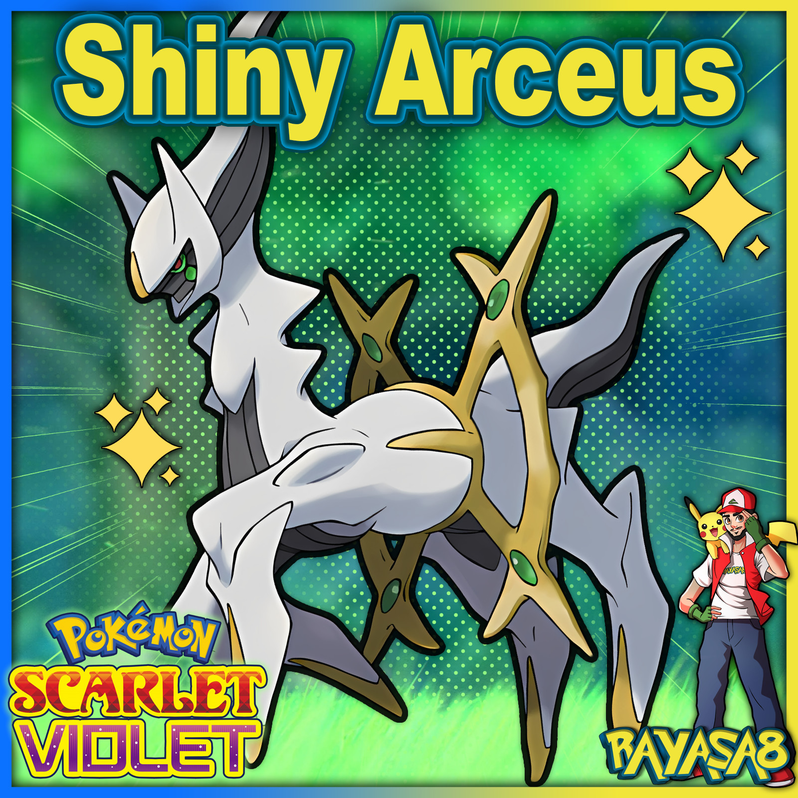 Pokemon Violet Arceus 6IV 🌟Shiny🌟 & Non Shiny Scarlet Home