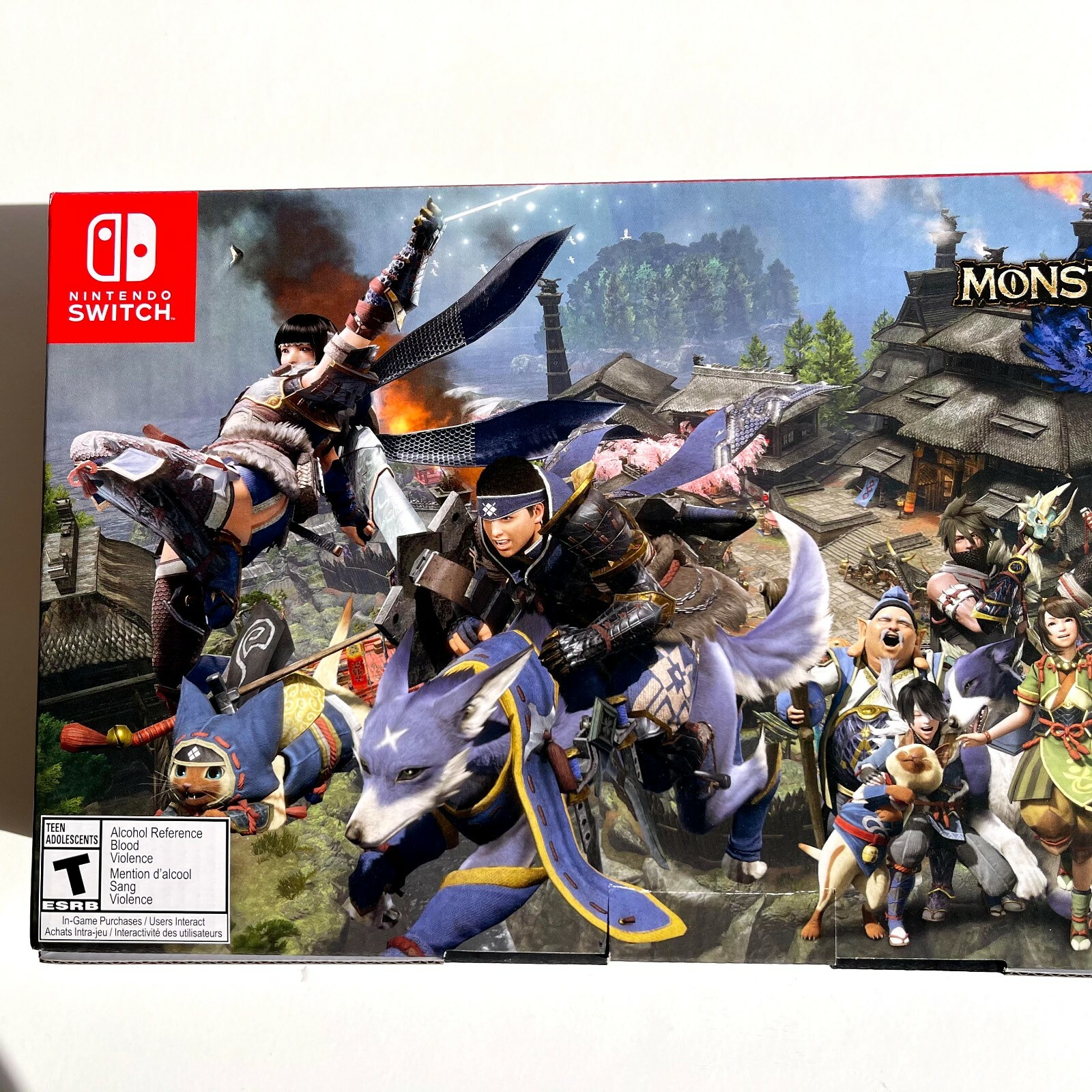 Nintendo Switch Monster Hunter Rise Deluxe Edition Gaming Console New Never Open
