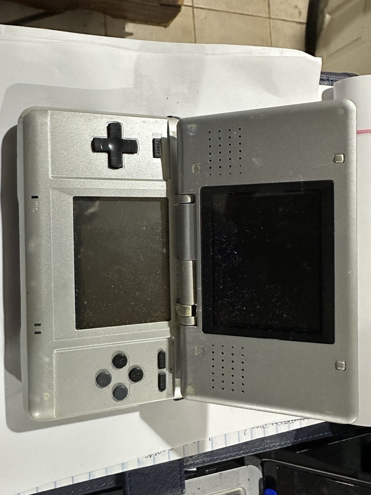 Gameboy Pocket Gray/Grey With Mega Man