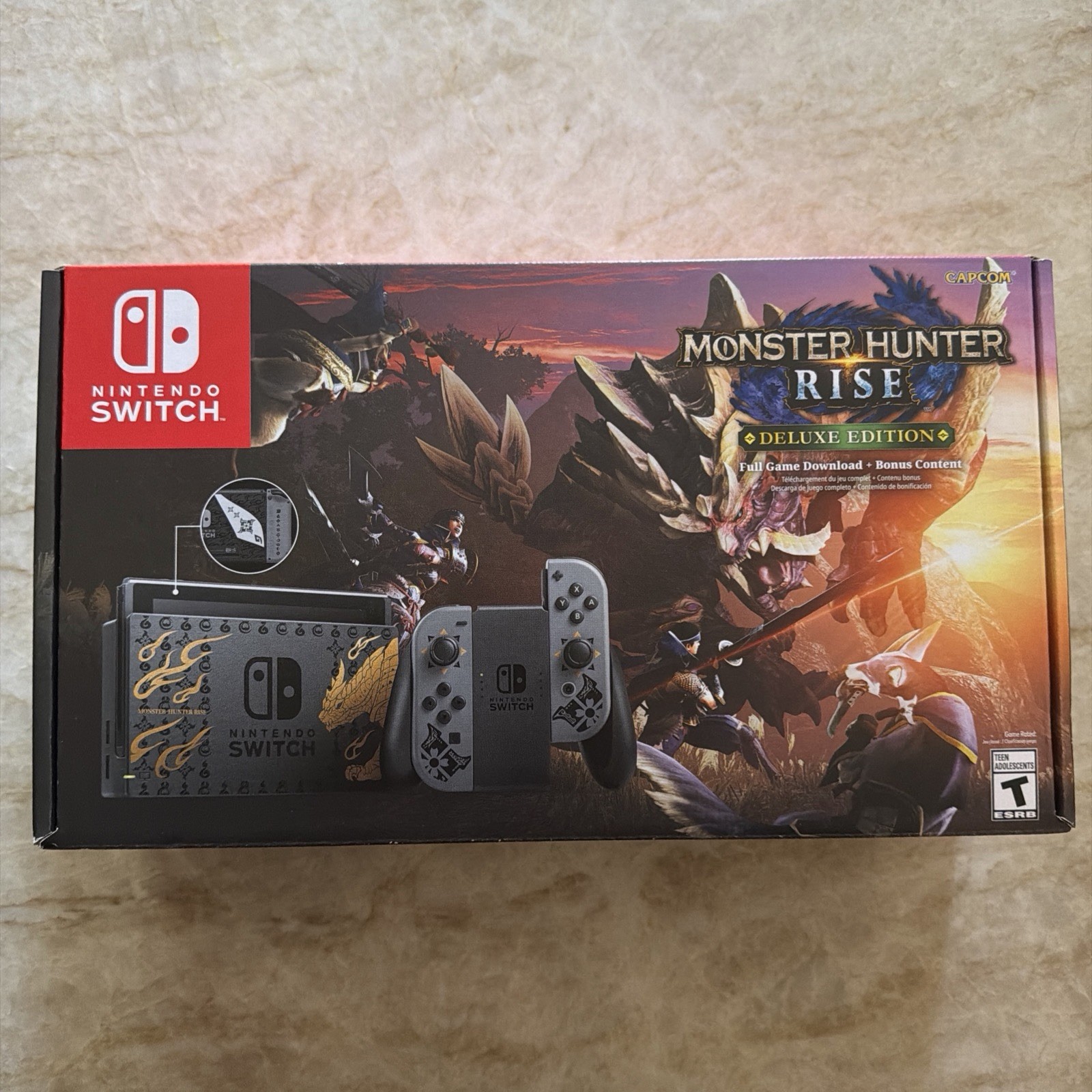 Nintendo Switch Monster Hunter Rise Deluxe Edition Console Brand New